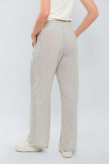 Pantalon palazzo pretina resortada con alforzas laterales