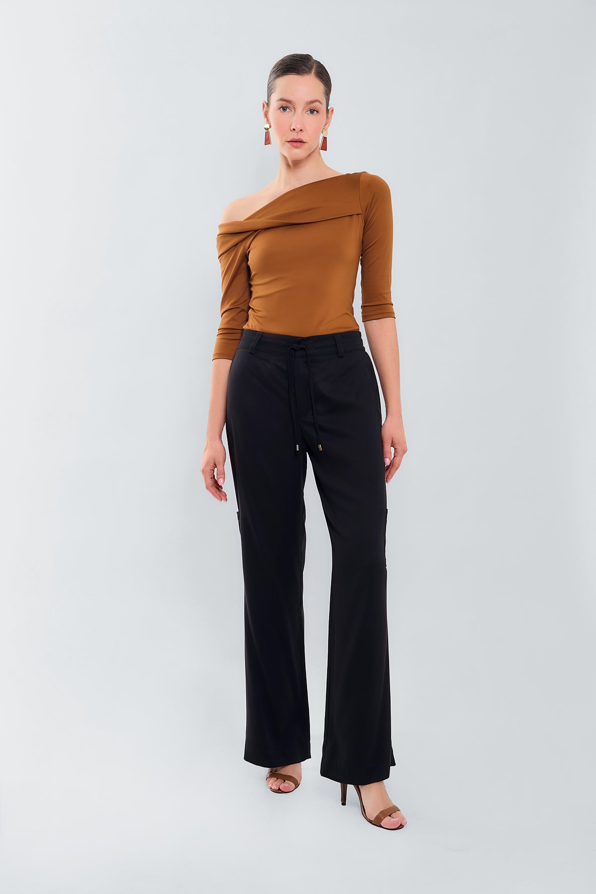 Pantalon palazzo bolsillos cargo
