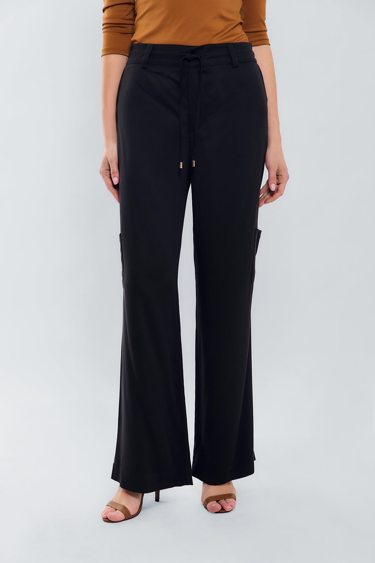 Pantalon palazzo bolsillos cargo