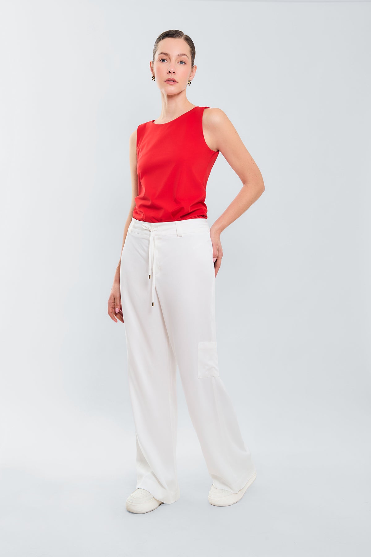 Pantalon palazzo bolsillos cargo