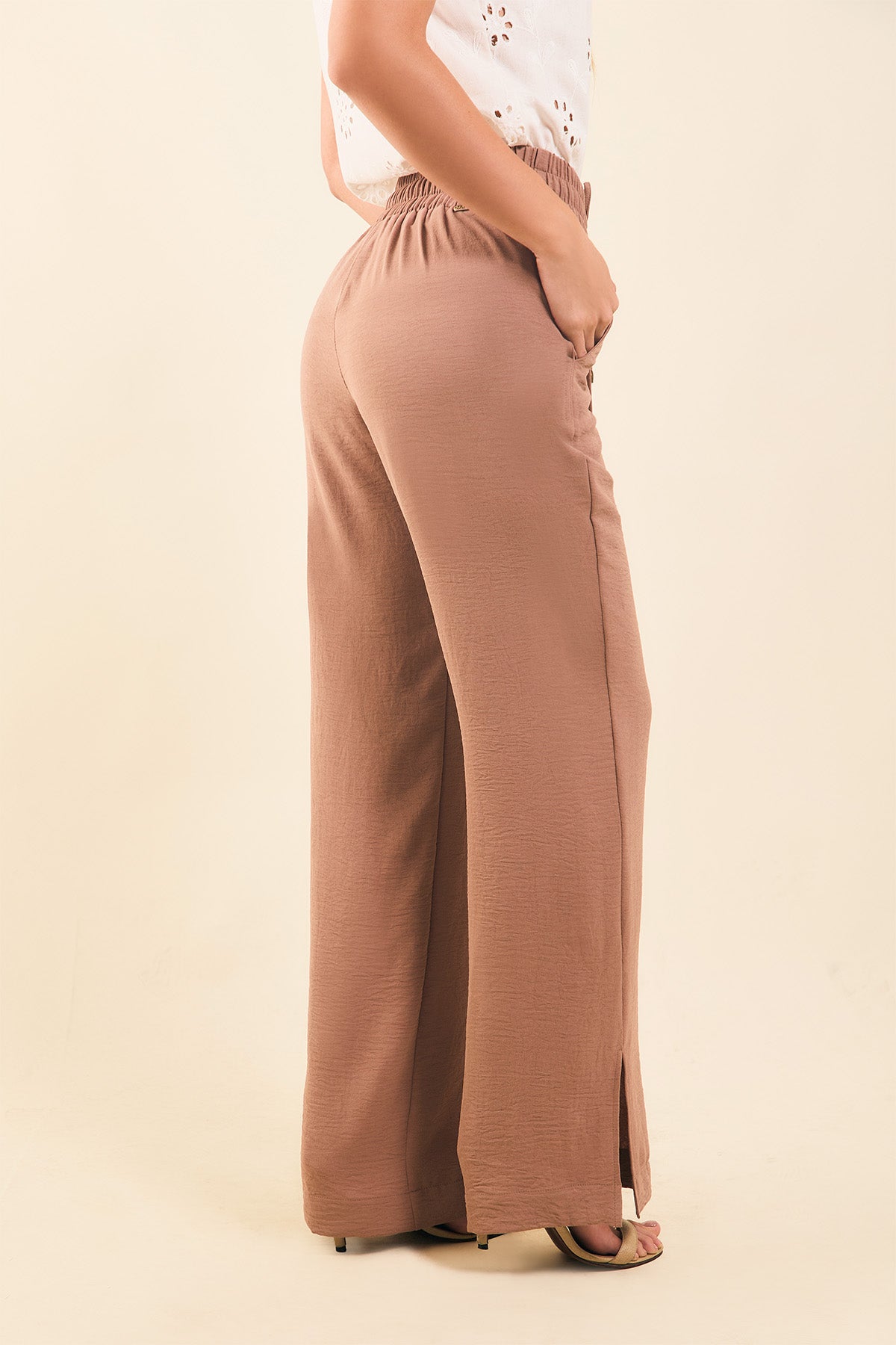 Pantalon bota recta pret-resot