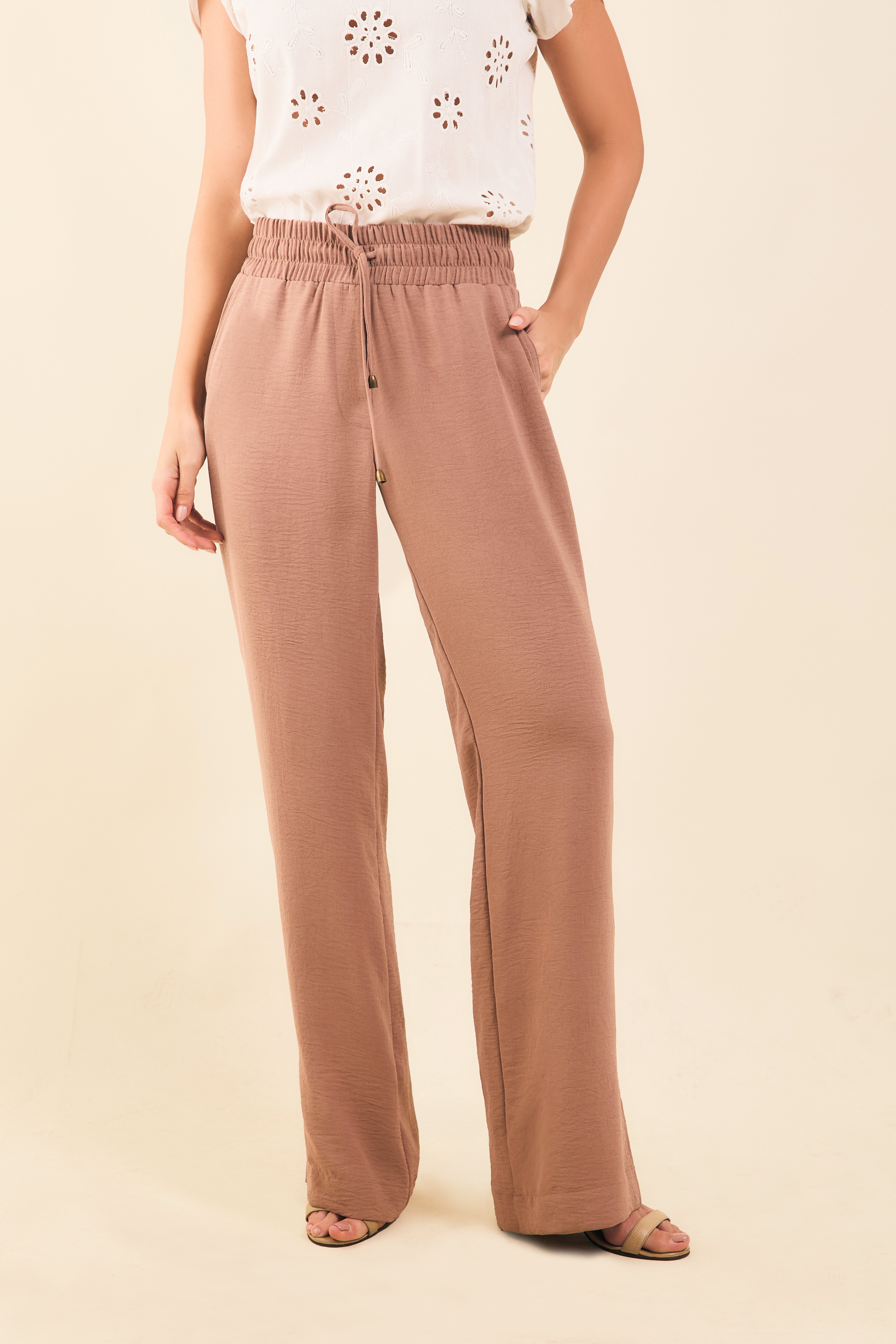 Pantalon bota recta pret-resot