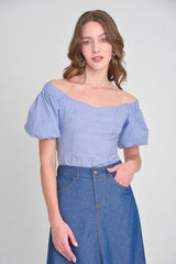 Blusa off shoulders m/c